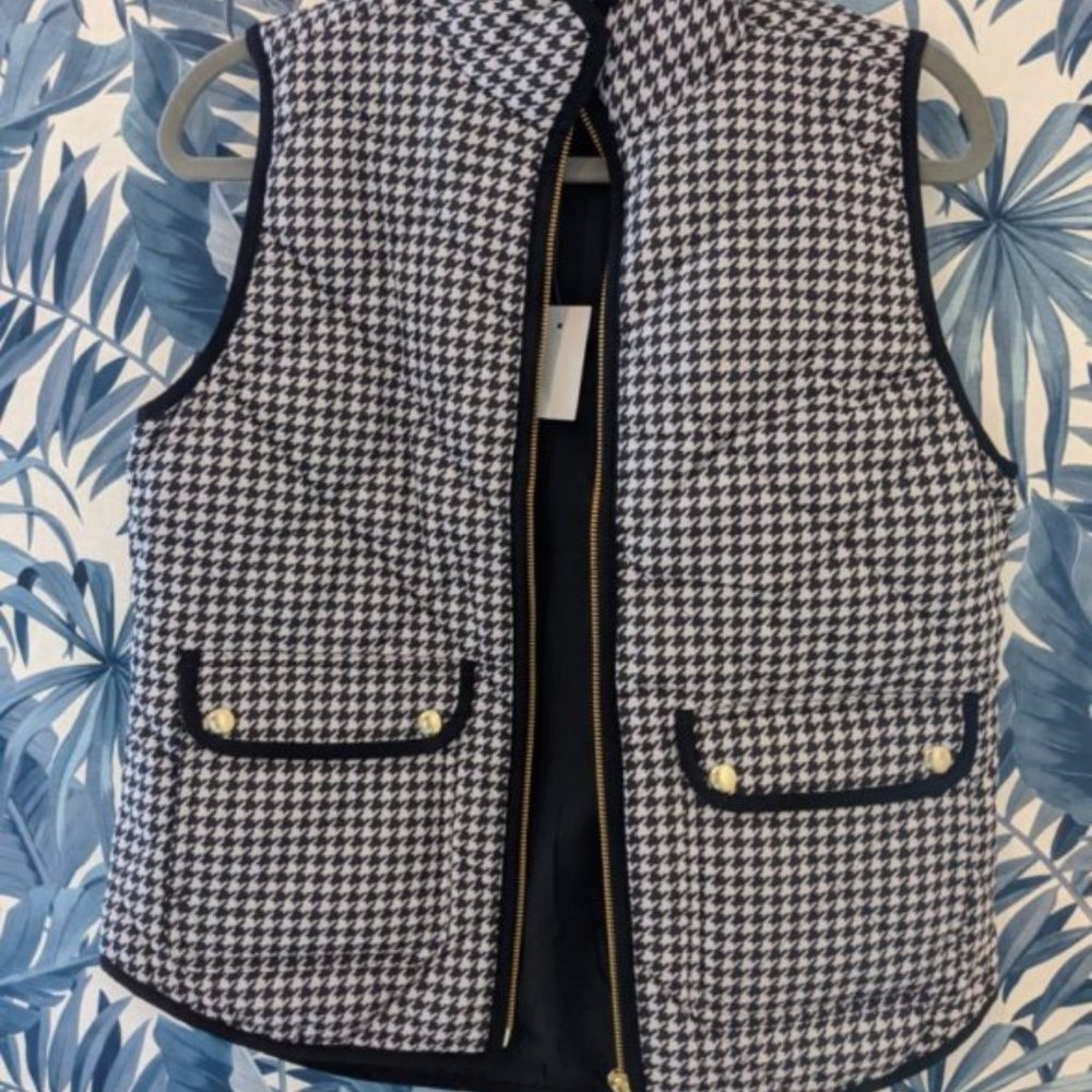 J. Crew Factory Houndstooth Vest - NWT